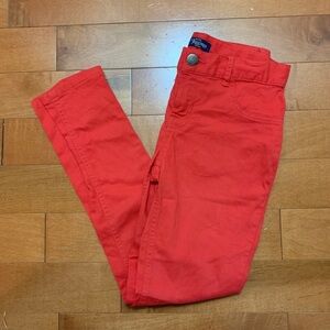 Children’s Place Red Jeggings Girl’s Size 10 Stretch Skinny Comfort Chino Casual